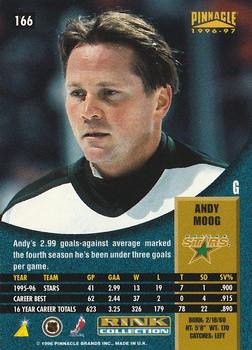 1996-97 Pinnacle - Rink Collection #166 Andy Moog Back