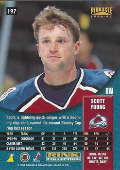 1996-97 Pinnacle - Rink Collection #197 Scott Young Back