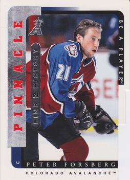 1996-97 Pinnacle Be a Player - Link 2 History #LTH-2B Peter Forsberg Front