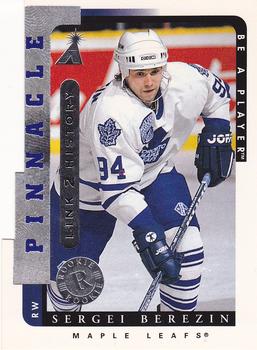 1996-97 Pinnacle Be a Player - Link 2 History #LTH-3A Sergei Berezin Front