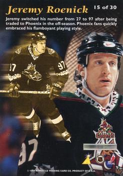 1996-97 Pinnacle Mint Collection - Bronze #15 Jeremy Roenick Back