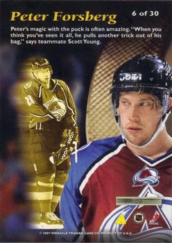 1996-97 Pinnacle Mint Collection - Bronze #6 Peter Forsberg Back