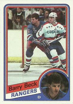 1984-85 Topps #105 Barry Beck Front