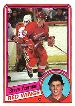 1984-85 Topps #49 Steve Yzerman Front