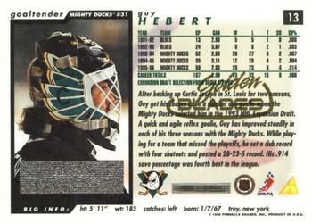1996-97 Score - Golden Blades #13 Guy Hebert Back