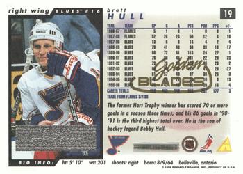 1996-97 Score - Golden Blades #19 Brett Hull Back