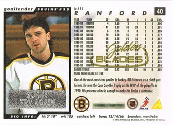 1996-97 Score - Golden Blades #40 Bill Ranford Back
