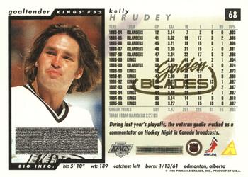 1996-97 Score - Golden Blades #68 Kelly Hrudey Back