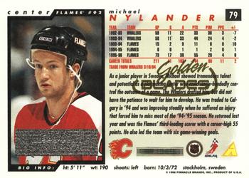 1996-97 Score - Golden Blades #79 Michael Nylander Back