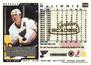 1996-97 Score - Golden Blades #114 Al MacInnis Back