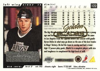 1996-97 Score - Golden Blades #122 Dimitri Khristich Back