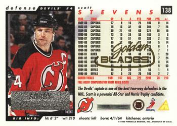 1996-97 Score - Golden Blades #138 Scott Stevens Back