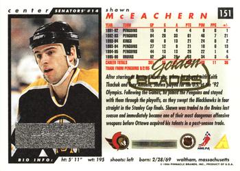 1996-97 Score - Golden Blades #151 Shawn McEachern Back