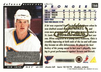 1996-97 Score - Golden Blades #166 Chris Pronger Back