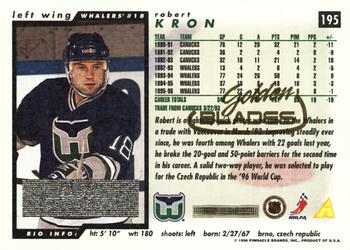 1996-97 Score - Golden Blades #195 Robert Kron Back