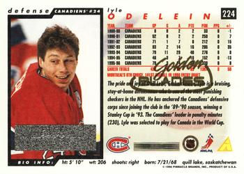 1996-97 Score - Golden Blades #224 Lyle Odelein Back