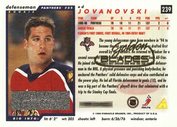 1996-97 Score - Golden Blades #239 Ed Jovanovski Back