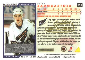 1996-97 Score - Golden Blades #251 Nolan Baumgartner Back