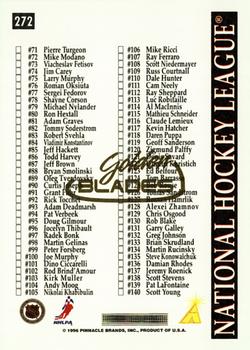 1996-97 Score - Golden Blades #272 Checklist: 71-140 Back