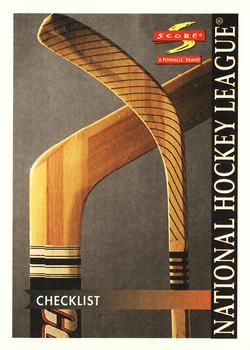 1996-97 Score - Golden Blades #274 Checklist: 211-275 Front