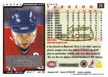 1996-97 Score - Golden Blades #71 Pierre Turgeon Back