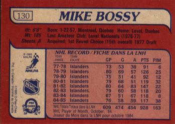 1985-86 O-Pee-Chee #130 Mike Bossy Back