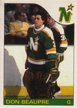 1985-86 O-Pee-Chee #142 Don Beaupre Front