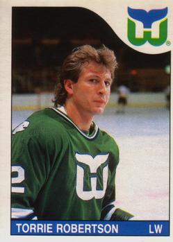 1985-86 O-Pee-Chee #218 Torrie Robertson Front