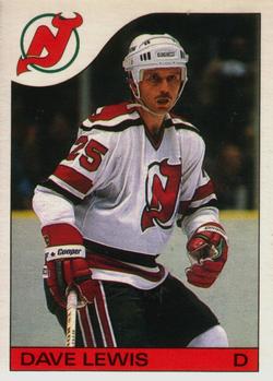 1985-86 O-Pee-Chee #66 Dave Lewis Front