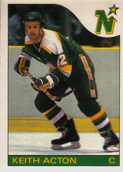 1985-86 O-Pee-Chee #82 Keith Acton Front