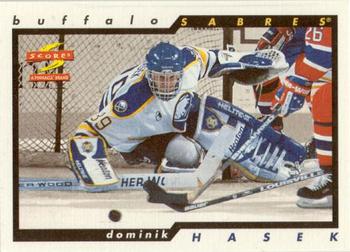 1996-97 Score - Golden Blades Winners Unredeemed #18 Dominik Hasek  Front