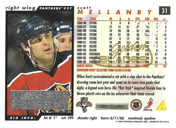 1996-97 Score - Golden Blades Winners Redeemed #31 Scott Mellanby  Back