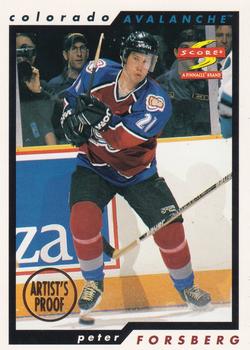 1996-97 Score - Special Artist's Proofs #99 Peter Forsberg Front