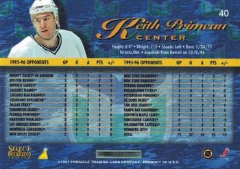 1996-97 Select Certified - Artist's Proofs #40 Keith Primeau Back