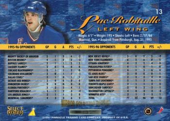 1996-97 Select Certified - Mirror Gold #13 Luc Robitaille Back