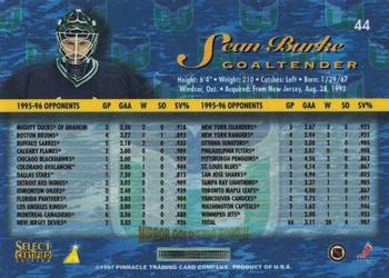 1996-97 Select Certified - Mirror Gold #44 Sean Burke Back