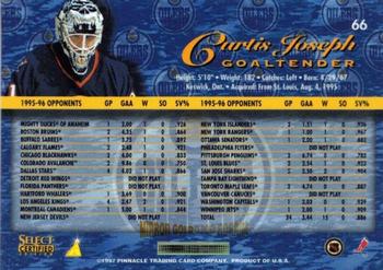 1996-97 Select Certified - Mirror Gold #66 Curtis Joseph Back