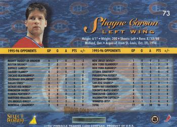 1996-97 Select Certified - Mirror Gold #73 Shayne Corson Back