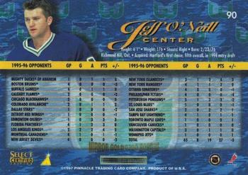 1996-97 Select Certified - Mirror Gold #90 Jeff O'Neill Back
