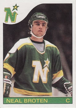 1985-86 Topps #124 Neal Broten Front