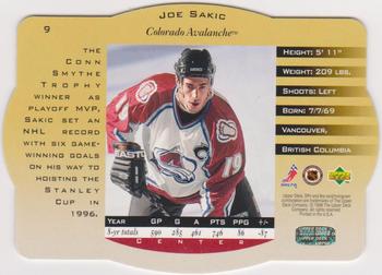 1996-97 SPx - Gold #9 Joe Sakic Back