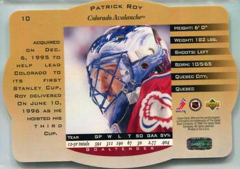 1996-97 SPx - Gold #10 Patrick Roy Back