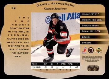 1996-97 SPx - Gold #32 Daniel Alfredsson Back