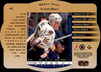 1996-97 SPx - Gold #40 Brett Hull Back