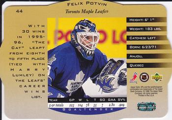 1996-97 SPx - Gold #44 Felix Potvin Back
