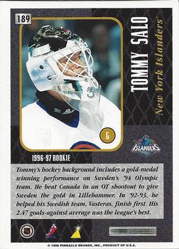 1996-97 Summit - Premium Stock #189 Tommy Salo Back
