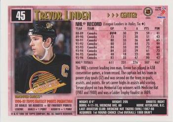 1996-97 Topps NHL Picks - O-Pee-Chee #45 Trevor Linden Back