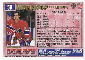 1996-97 Topps NHL Picks - O-Pee-Chee #59 Martin Rucinsky Back