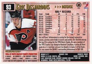 1996-97 Topps NHL Picks - O-Pee-Chee #93 Eric Desjardins Back