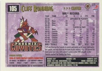 1996-97 Topps NHL Picks - O-Pee-Chee #105 Cliff Ronning Back